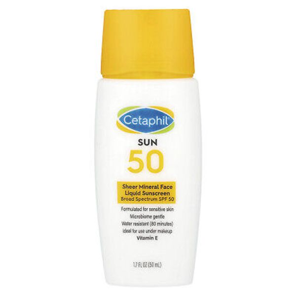 Sheer Mineral Face Liquid Sunscreen, SPF 50, 1.7 fl oz (50 ml)