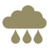azutura Rain Drop Cloud Decorative Patterns Creative Multipack Wall Stickers Art Decals Gold Metallic