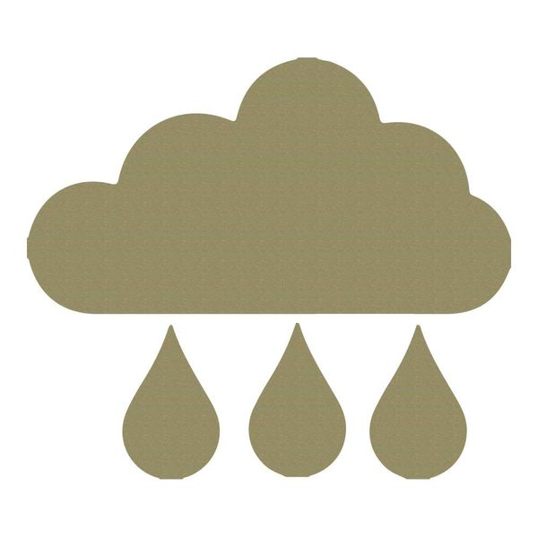 azutura Rain Drop Cloud Decorative Patterns Creative Multipack Wall Stickers Art Decals Gold Metallic