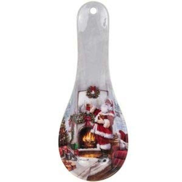 Santa and Christmas Tree Spoon Rest