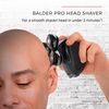 Remington Balder Pro Head Shavers for Bald Men, Cordless Skull Shaver, 100% Waterproof for Wet & Dry Shaving, Black