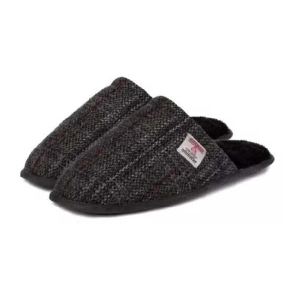 Harris Tweed by Totes Mule Slippers Small/Medium