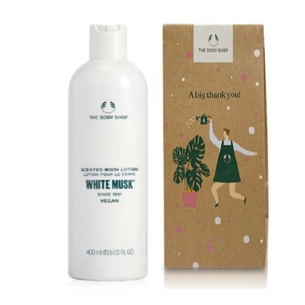 The Body Shop Gift Wrap White Musk Scented Body Lotion 400ML 956589