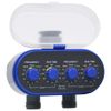 CHARMMA Water Timer Blue and Gray ABS Plastic Compact Height-Adjustable,Sprinkler Controls-147889