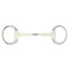 PFIFF Double-Jointed Plastic Eggbutt Snaffle Bit
