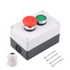 sourcing map Push Button Switch Box Momentary Green Switches and Emergency Stop 415V 10A