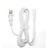 Omnihil (White) 5 Feet AC Power Cord Compatible with Hello Kitty Mini Fridge