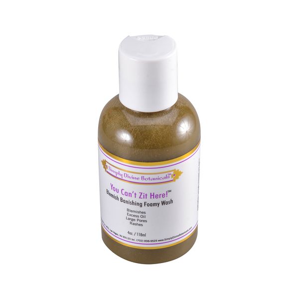 Simply Divine Botanicals You Can't Zit Here! Blemish Banishing Foamy Wash, 4 oz