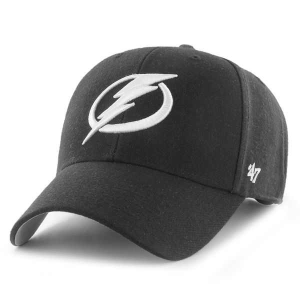 '47 NHL Caps Adjustable Ice Hockey Cap Curved Peak Team Logo Snapback Velcro, Tampa Bay Lightning #36739, Unit size
