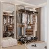 Extra Large Clothes Rack Closet Wardrobe with Dust-proof Curtain Massive Storage