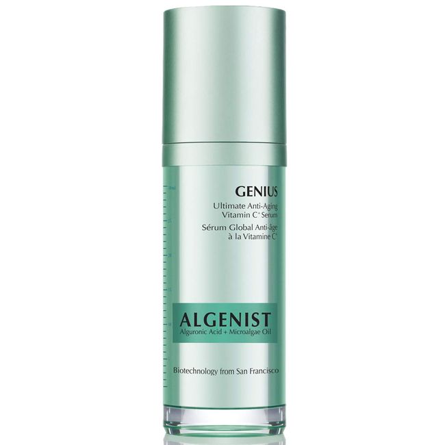 Algenist GENIUS Ultimate Anti-Aging Vitamin C+ Serum - Vegan Brightening Serum with Alguronic Acid & Microalgae Oil - Non-Comedogenic & Hypoallergenic Skincare