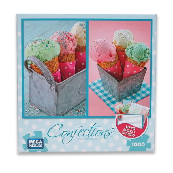 Ice Cream Cones 1000 Piece Puzzle + Stationery Set