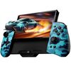Hall Effect Switch Controller Compatible with Switch/OLED, One-piece Switch Pro Controller, Ergonomic Joypad Replacement with 7 LED Colors/Turbo/Mapping - Black