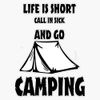 Magnet Go Camping Tent - Light Magnetic Bumper Sticker 5"