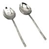 Elyon Twig Reflective Silver Salad Serving Set Indian Artisan Made Forged
