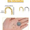 200pcs Easy Spin Nickel Gold Brass Clevises,Wire Stirrup Clevises, DIY Spinner