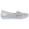 Gemini Damen Slipper GLANZNAPPA Weiss Gr. 40
