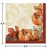 Creative Converting Autumn Wreath Napkins, 6.5", Multi-color