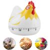 Chicken Timers for, Chicken Pattern Countdown Kitchen Gifts Lovers Cooking Baking Cooking Egg Timer Reminder (White)