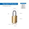 Yale Y150B/40/130/1/B 40mm Combination Padlock pk 1 Box, Brass-Plastic Packaging