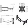 NEW LEADZM 26-55" Adjustable Wall Mount Bracket Rotatable TV Stand TMX200 US
