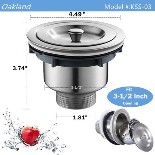 Kitchen Bar Stainless Steel Sink Strainer Drain Head Stopper Filter Basket New
