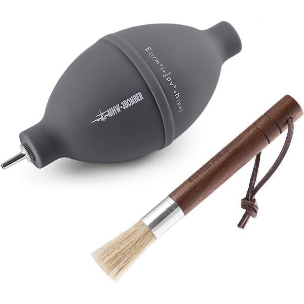 Manual Air Blower Blaster Pump Coffee Grinder Cleaning Brush Barista Tool Set