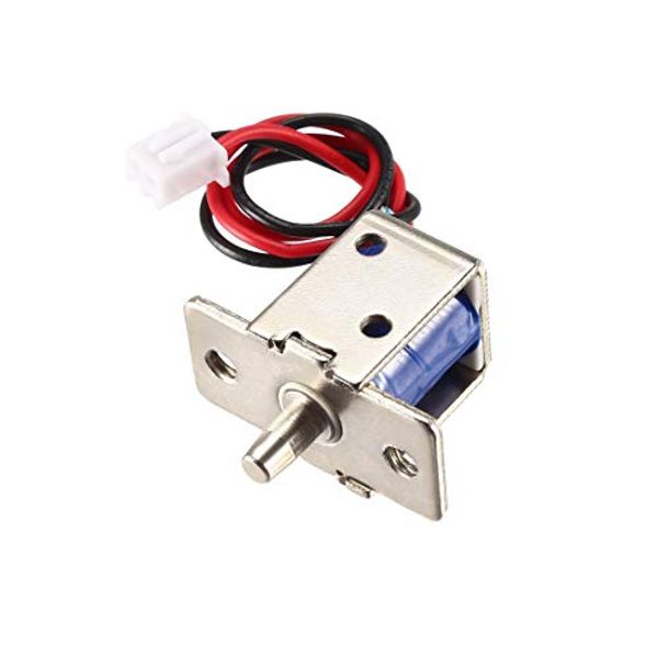 uxcell Mini Electromagnetic Solenoid Lock Push Pull Door Lock DC 12V 0.54A 4.5mm