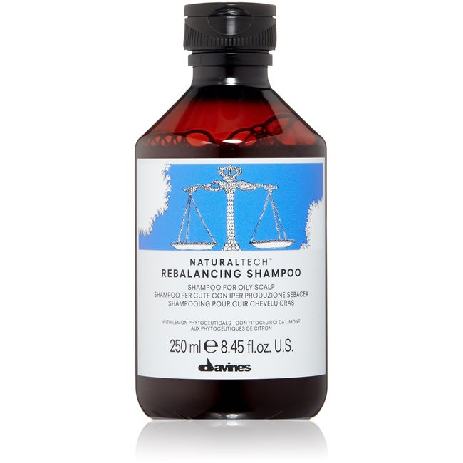 Davines Naturaltech REBALANCING Shampoo, Gently Cleanse The Scalp While Assisting With Excess Sebum Production, Add Shine, 8.45 fl oz