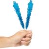 Blue Rock Candy Crystal Sticks - Blue Raspberry Flavored - 12 Indiv. Wrapped