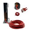 1aTTack.de - 1x 0.25m CAT6 patch cable S/FTP PIMF shielding CAT.6 RJ45 network cable Ethernet cable DSL LAN router switch modem patch panel - red - 1 piece