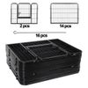 24" 16 Panel Detachable Dog Kennel Exercise Playpen Multiple Shape Safe For Pet