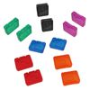Assecure pro tough plastic storage case holder covers for SD SDHC & Micro SD memory cards - 12 pack multi colour