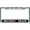 Music Man Chrome License Plate Frame