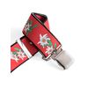 Heavy Duty X-Shape Braces/Suspenders with Edelweiss Pattern, 4cm - Dark Blue