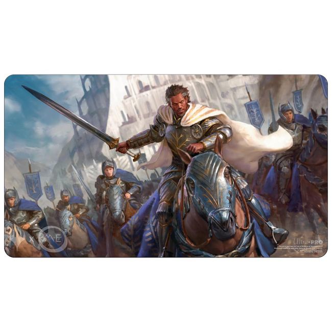 Ultra PRO - The Lord of The Rings: Tales of Middle-Earth Playmat Featuring: Aragorn for Magic: The Gathering, Protect Cards During Gameplay, Use as Mousepad, & Desk Mat