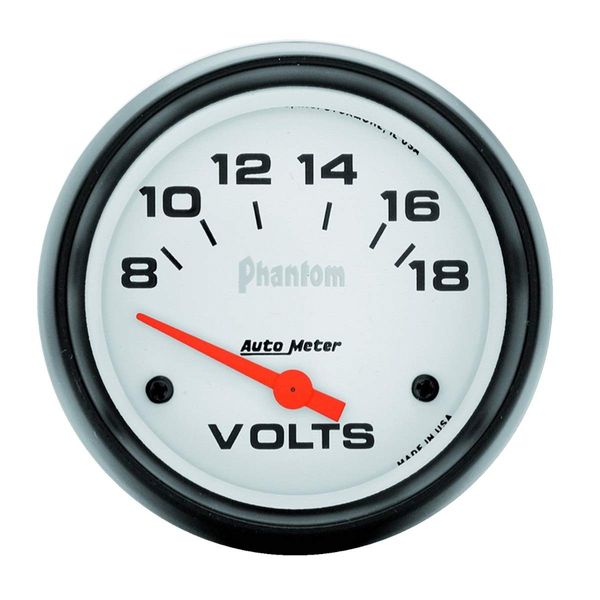 Autometer 5891 2-5/8" VOLTMETER, 8-18V, SSE, PHANTOM