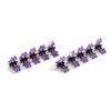 Rhinestone Hair Claws (Pack of 10, Purple)