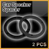 Partuto Auto Car Truck Black 6.5" Plastic Speaker Spacers 14mm Depth 2 Pcs Replacement