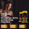 (3 Pack) Alpha Peak for Men Capsules-AlphaPeak Vitamin Complex, All Natural