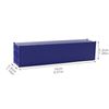 3pcs HO Scale Undecorated 40' (ft) Shipping Containers 1:87 Deep Bule Ribbed Side Container C8740DB