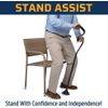 StrongArm Comfort Walking Cane + Self Standing Base + Adjustable + Lightweight 
