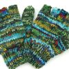 LOUDelephant Hand Knitted Wool Shooter Gloves - SD Green Mix