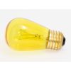Bulbrite 11W 130V S14 Transparent Yellow Sign or Indicator Bulb, E26 Base