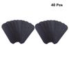 Healifty 40pcs Foot File Replacement Sandpaper Pedicure Refill Pads Foot File Exfoliating Scrubber Pedicure Accessories Black