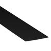 Black PVC Flat Strip Bar, 75mm x 3mm x 3 Metre, Solid Plastic Profile