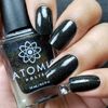 Black Holographic Nail Polish - Atomic Polish - Lead (Pb)