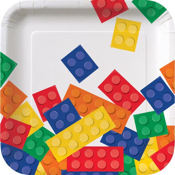 Creative Converting 8-Count Square Paper Lunch Plates, 7"