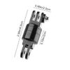 YUEXINYAN 360° Rotation Action Camera Mount Adapter for Hero 9/8/7/6/5 Max