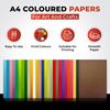 Pack of 100 A4 Red Coloured Paper 75gsm Sheets
